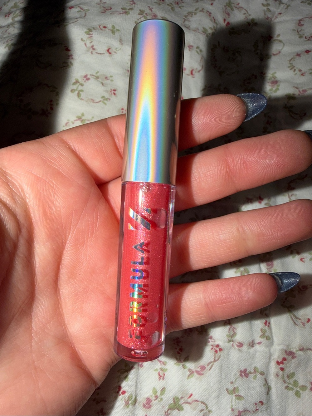 Shimmer Lip Gloss — Sparkling Coral Pink